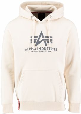 ALPHA INDUSTRIES Mikina  krémová / tmavosivá