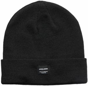 JACK & JONES Čiapky  čierna / biela