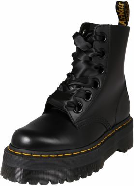 Dr. Martens Šnurovacie členkové čižmy 'Molly'  čierna