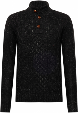 INDICODE JEANS Sveter 'Hamilton'  čierna
