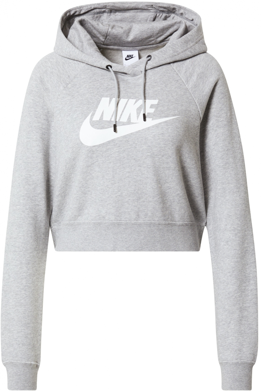 Nike Sportswear Mikina  sivá melírovaná / biela