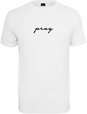 Mister Tee Tričko 'Pray'  čierna / biela