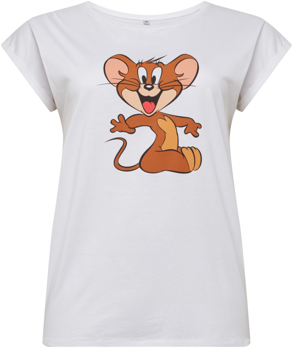 Mister Tee Tričko 'Tom & Jerry Mouse'  biela