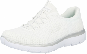 SKECHERS Slip-on obuv 'Summits'  striebornosivá / biela