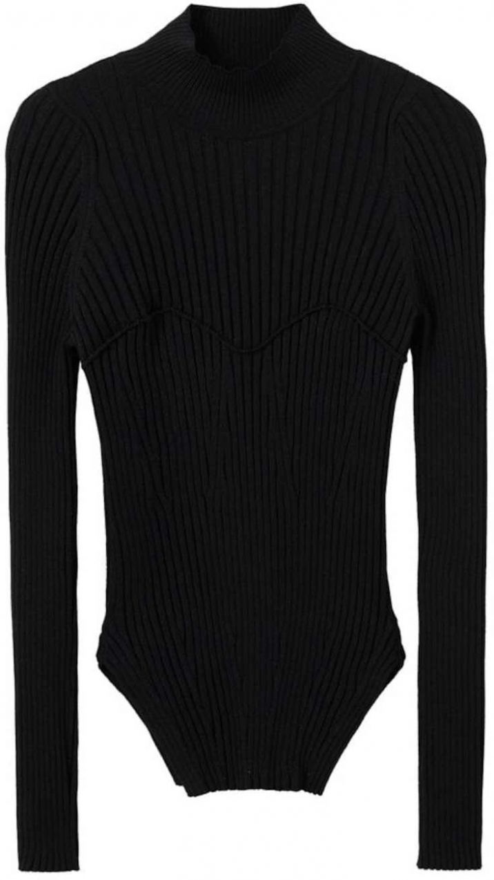 MANGO Sveter 'Nura'  čierna