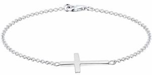 ELLI Náramok 'Kreuz'  strieborná