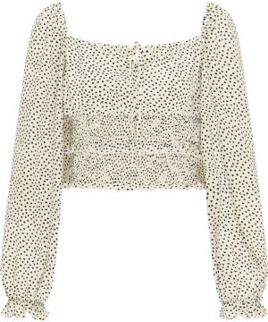 MYMO Tričko  béžová / čierna