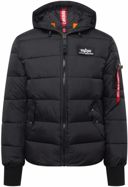 ALPHA INDUSTRIES Funkčná bunda  čierna / biela