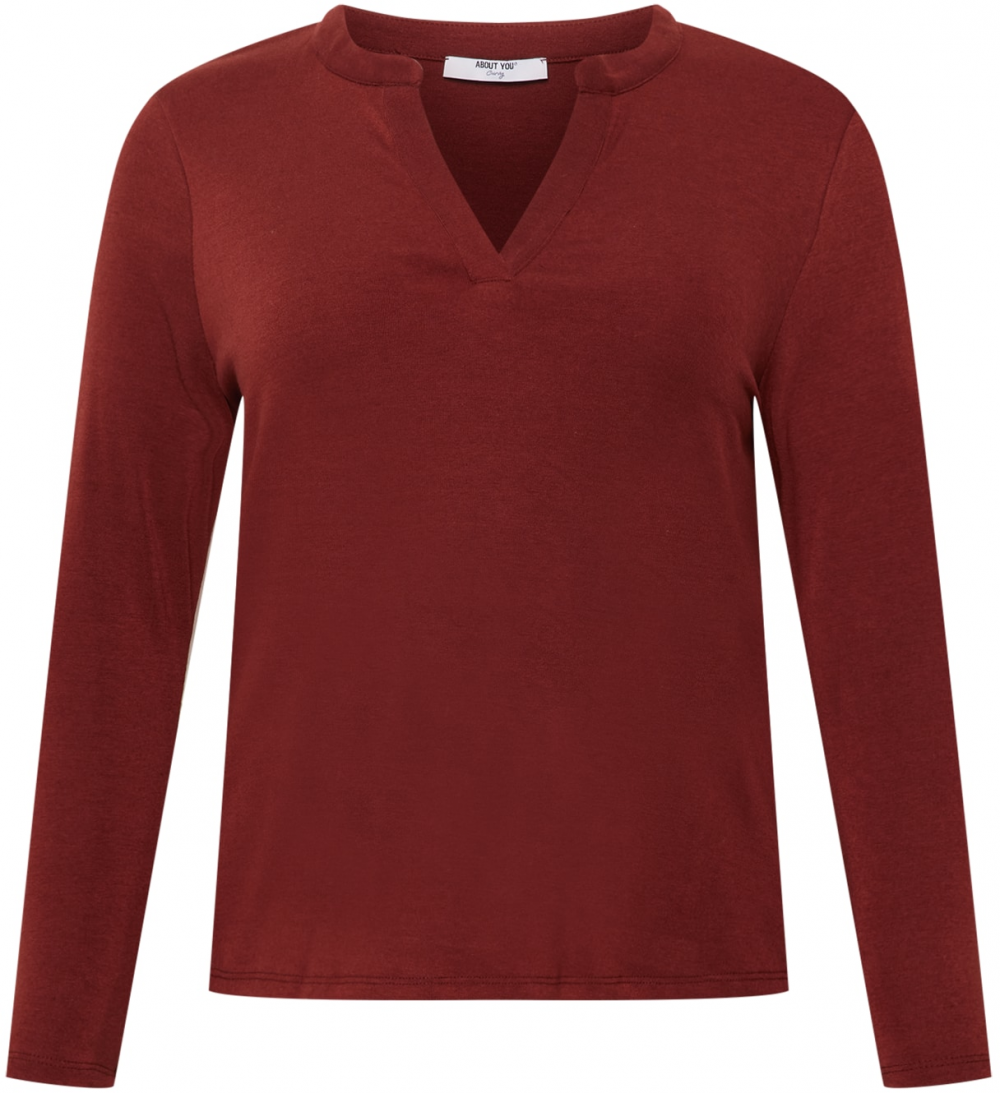 ABOUT YOU Curvy Tričko 'Felice'  tmavočervená