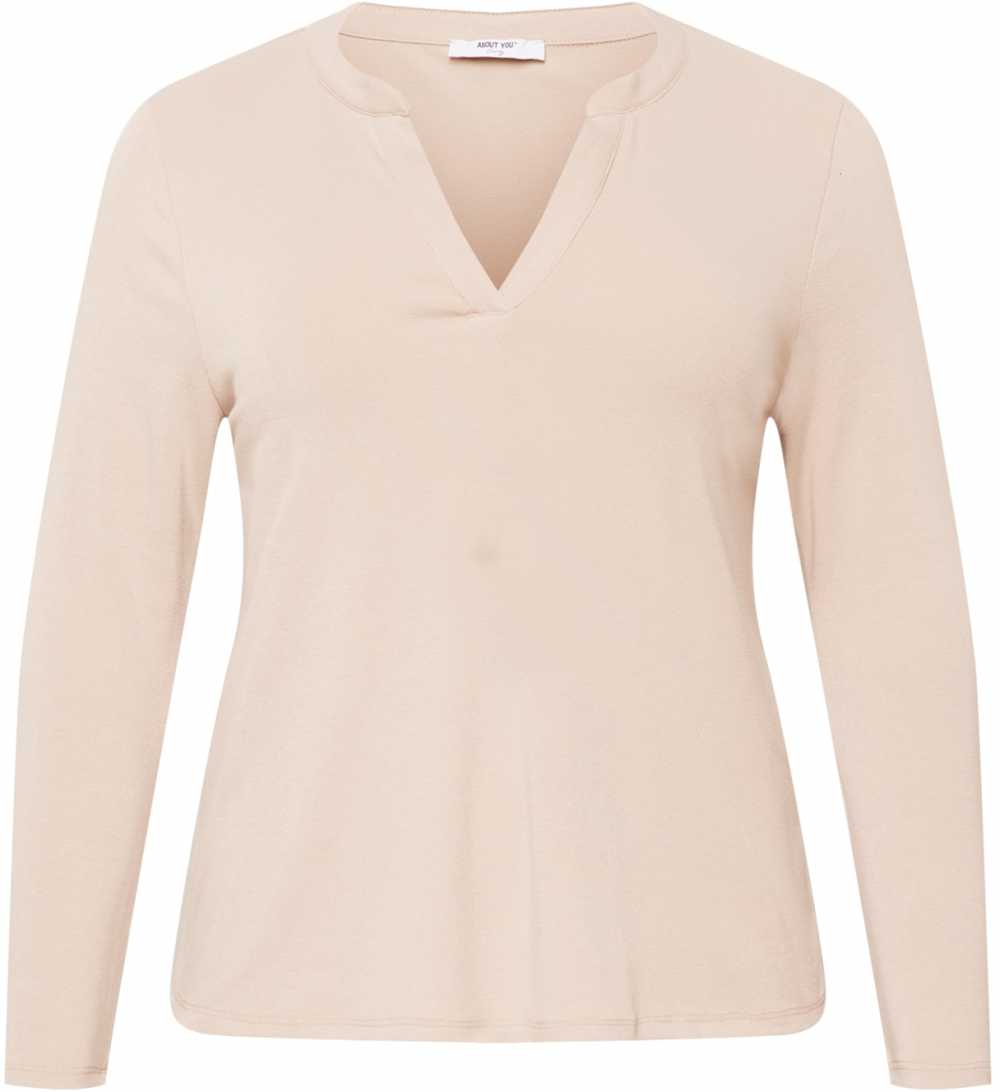 ABOUT YOU Curvy Tričko 'Felice'  krémová