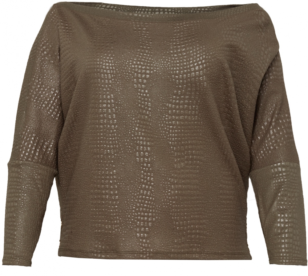 River Island Plus Tričko  kaki