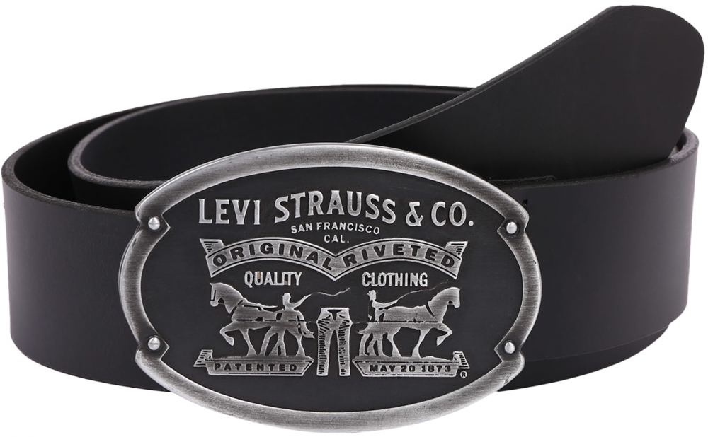 LEVI'S ® Opasky 'Billy'  striebornosivá / čierna