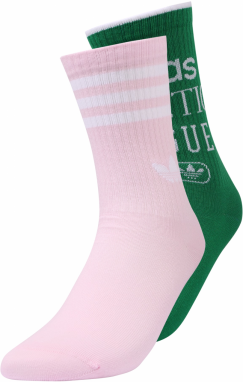 ADIDAS ORIGINALS Ponožky  biela / ružová / tmavozelená