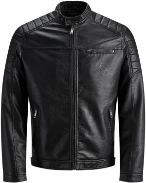 JACK & JONES Prechodná bunda 'Rocky'  čierna