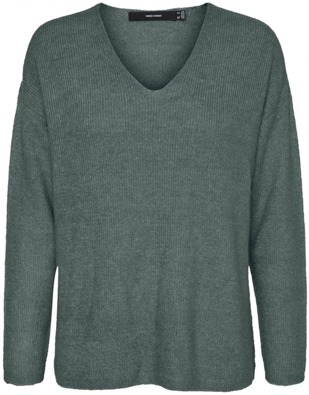 VERO MODA Sveter 'Lefile'  tmavozelená