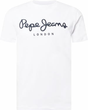 Pepe Jeans Tričko  námornícka modrá / biela