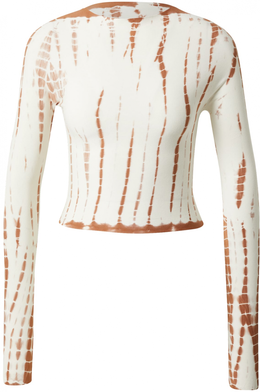 ABOUT YOU x Antonia Tričko 'Emmy'  hnedá / biela