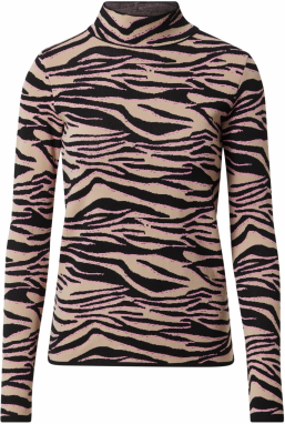 River Island Sveter  béžová / čierna