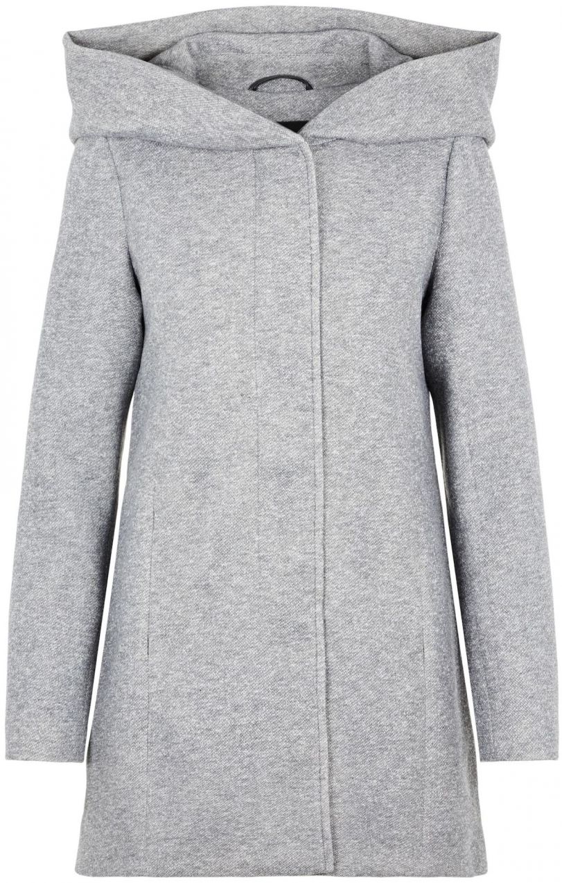 VERO MODA Prechodný kabát 'Done'  sivá melírovaná