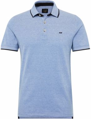 JACK & JONES Tričko 'Paulos'  tmavomodrá / modrá melírovaná