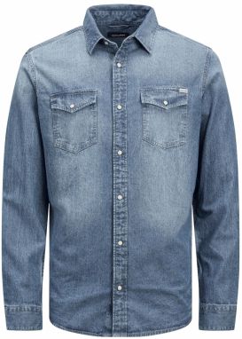 JACK & JONES Košeľa 'Sheridan'  modrá denim