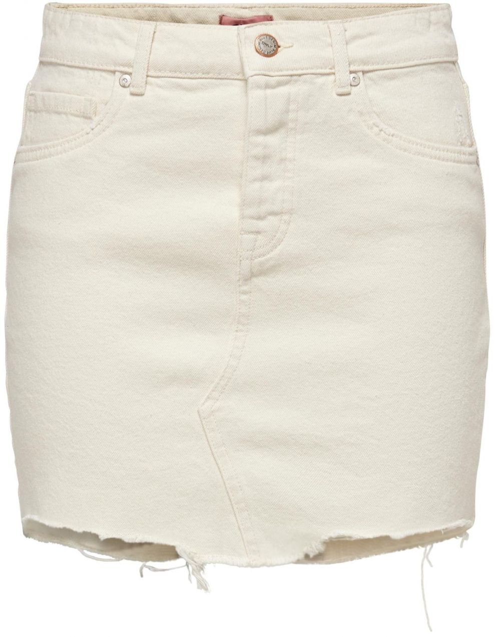 ONLY Sukňa 'Sky'  hnedá / biely denim