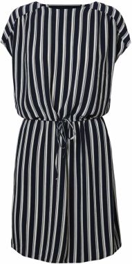 VERO MODA Šaty 'Sasha Bali'  námornícka modrá / biela