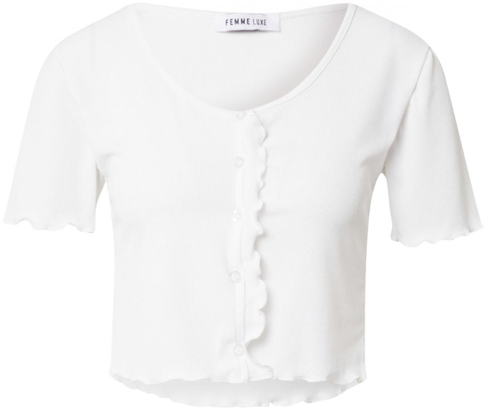 Femme Luxe Tričko 'BRIA'  biela
