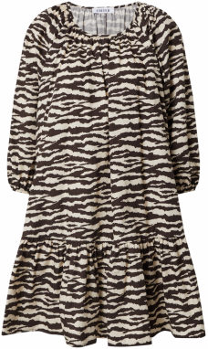 EDITED Šaty 'Paola'  béžová / hnedá