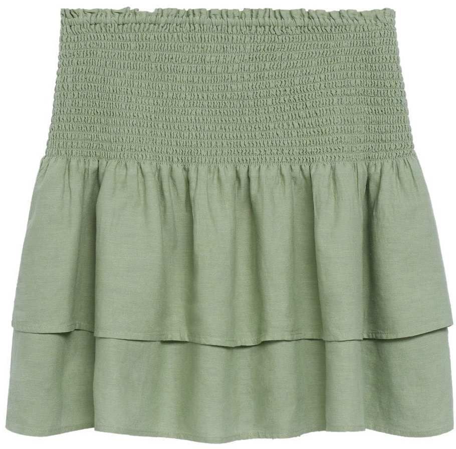 MANGO Sukňa 'CHIMA'  pastelovo zelená