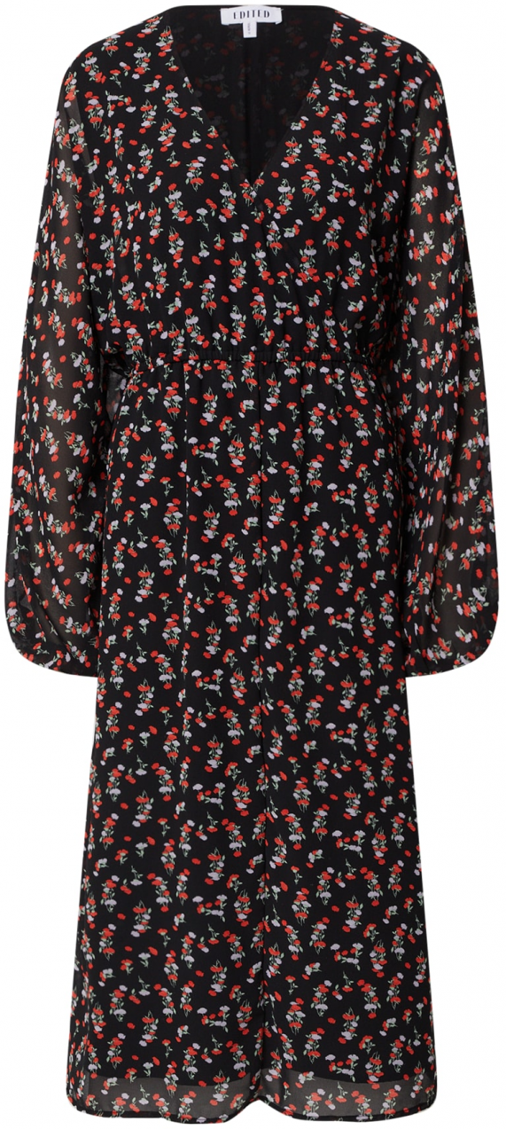 EDITED Šaty 'Adalee'  zmiešané farby / červená / čierna