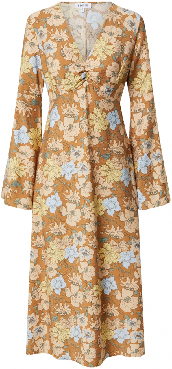 EDITED Šaty 'Bailee'  krémová / svetlomodrá / karamelová / pastelovo žltá / pastelovo zelená