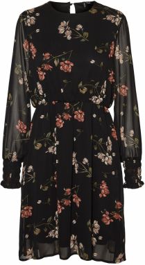 VERO MODA Šaty 'Smilla'  béžová / tmavozelená / rosé / pastelovo červená / čierna