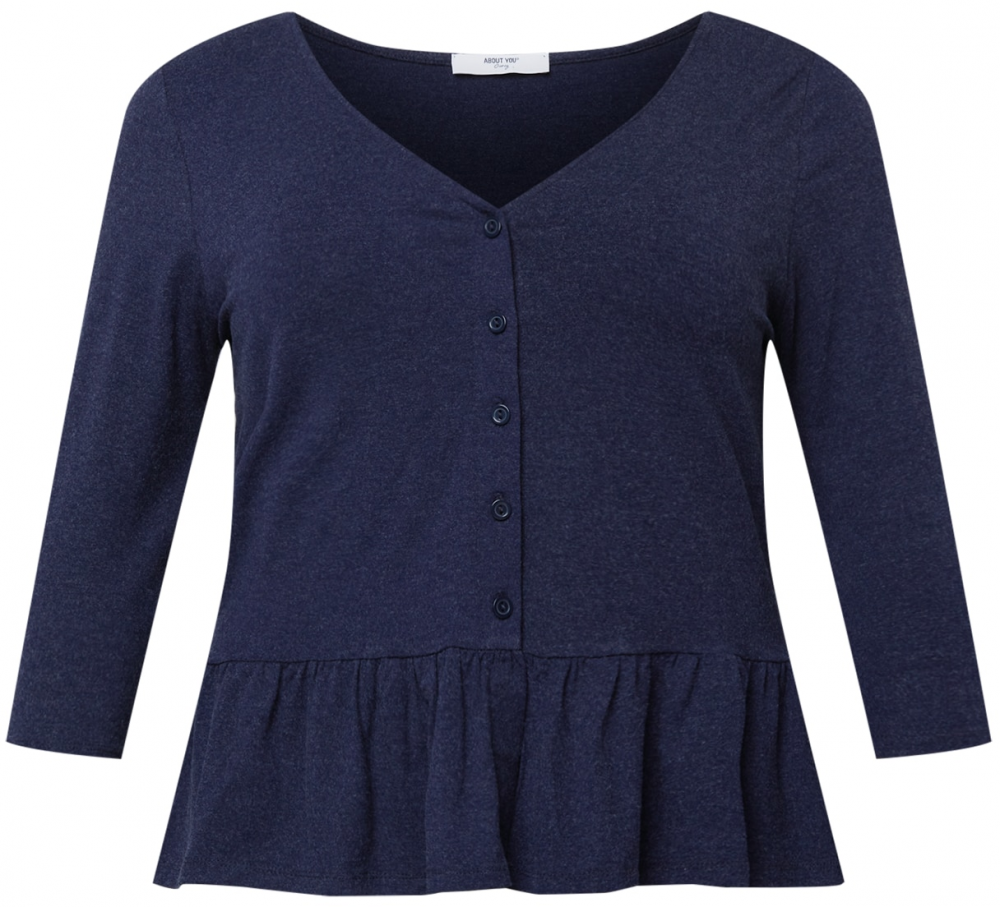 ABOUT YOU Curvy Tričko 'Ivana'  tmavomodrá