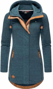 Ragwear Tepláková bunda  svetlohnedá / petrolejová