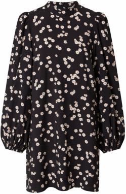 EDITED Šaty 'Cairo'  oranžová / čierna / biela