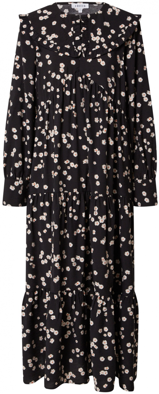 EDITED Košeľové šaty 'Joni'  ružová / čierna / biela