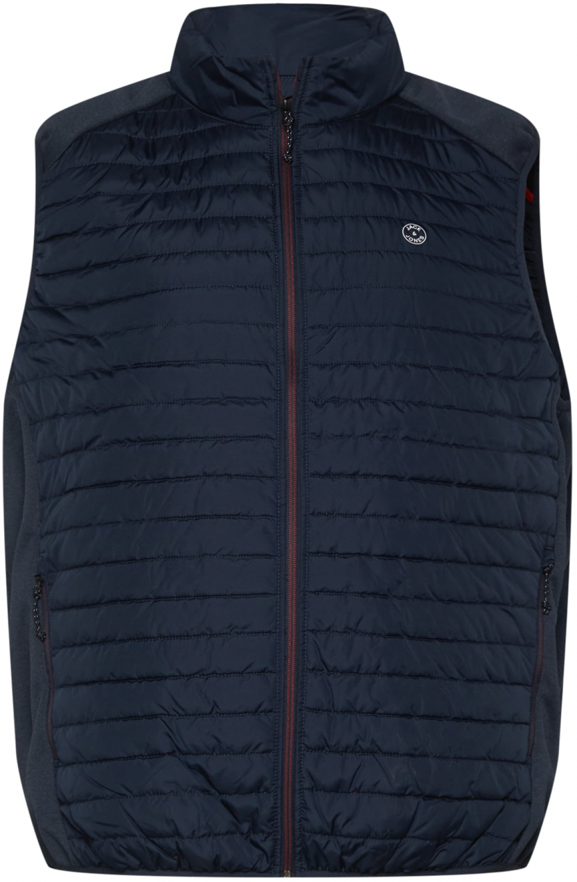 Jack & Jones Plus Vesta  námornícka modrá / svetlosivá
