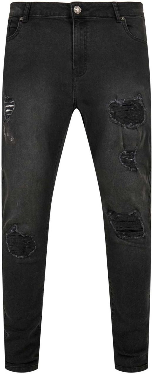 Urban Classics Džínsy  čierny denim