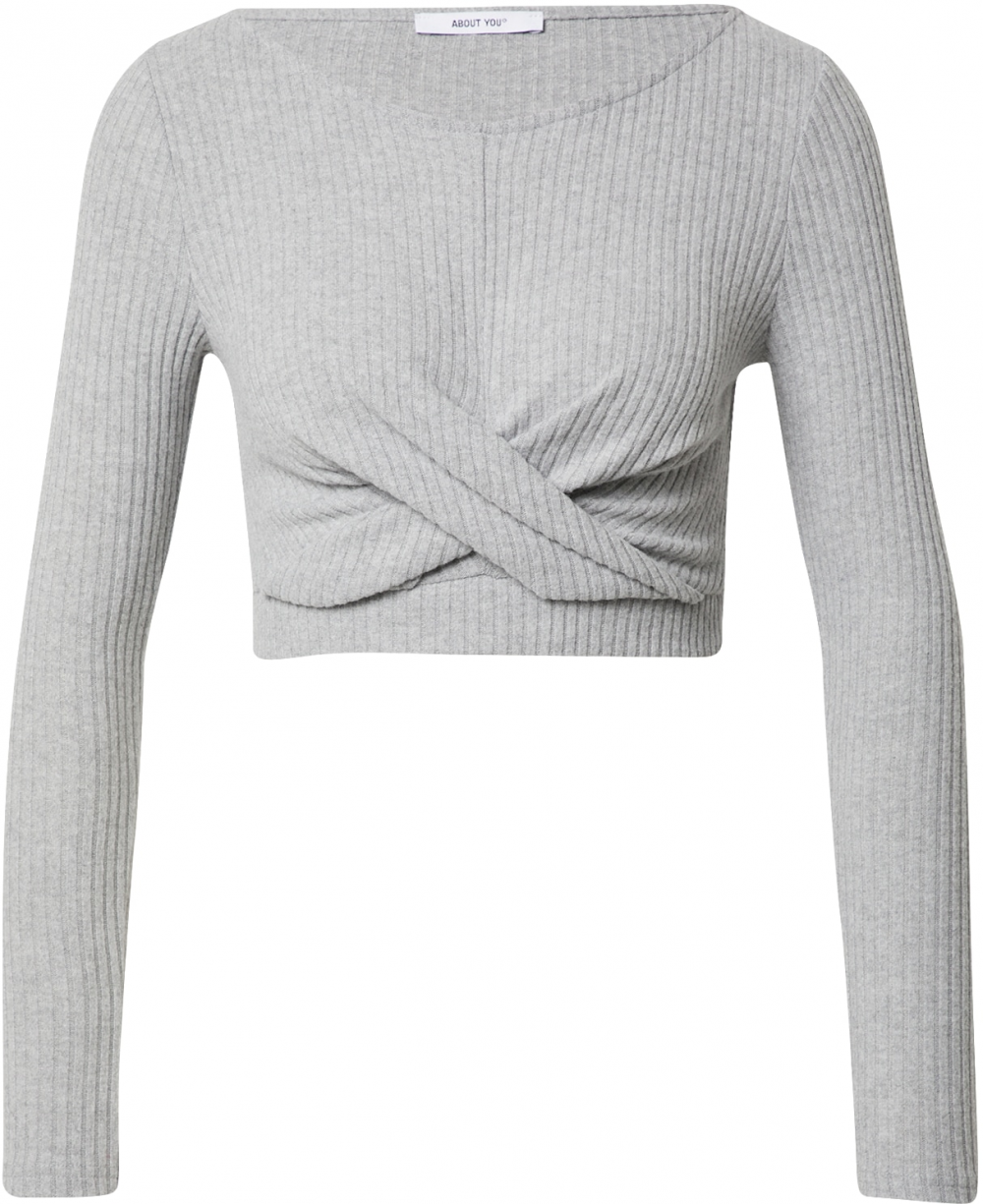 ABOUT YOU Tričko 'Vianne'  sivá melírovaná