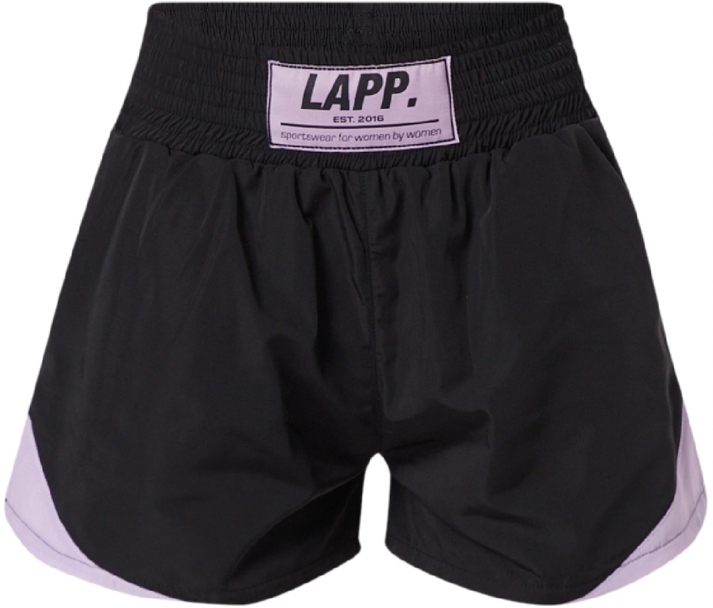 Lapp the Brand Športové nohavice  pastelovo fialová / čierna