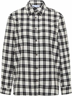 usha BLUE LABEL Blúzka  sivá melírovaná / čierna / biela