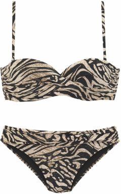 BRUNO BANANI Bikiny  krémová / olivová / čierna