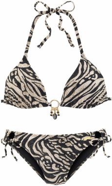 BRUNO BANANI Bikiny  kapučíno / svetlohnedá / tmavohnedá / zlatá / čierna