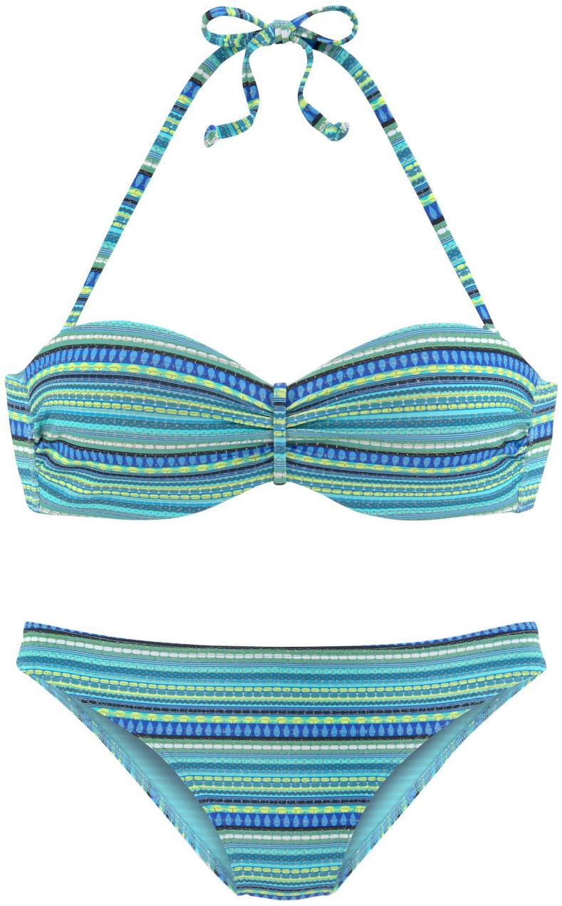 LASCANA Bikiny  tyrkysová / kobaltovomodrá / kráľovská modrá / nebesky modrá / žltá
