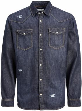 JACK & JONES Košeľa 'SHERIDAN'  modrá denim