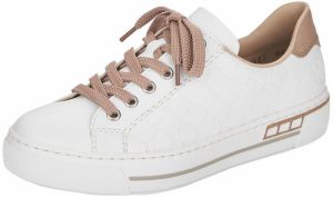 Rieker Nízke tenisky  svetlobéžová / biela