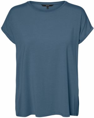VERO MODA Tričko 'Ava'  tmavomodrá