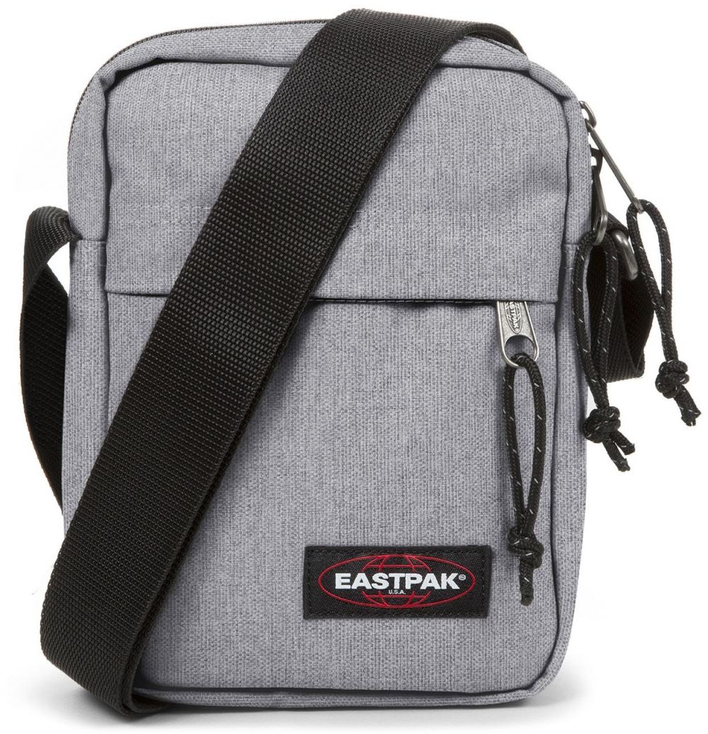 EASTPAK Taška cez rameno 'The One'  sivá melírovaná / burgundská / čierna