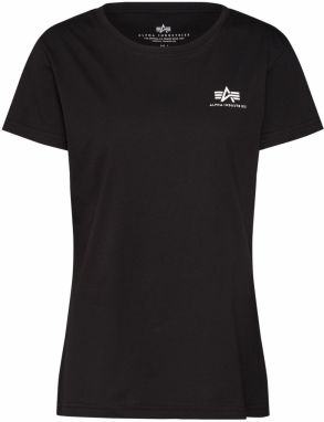 ALPHA INDUSTRIES Tričko  čierna / biela